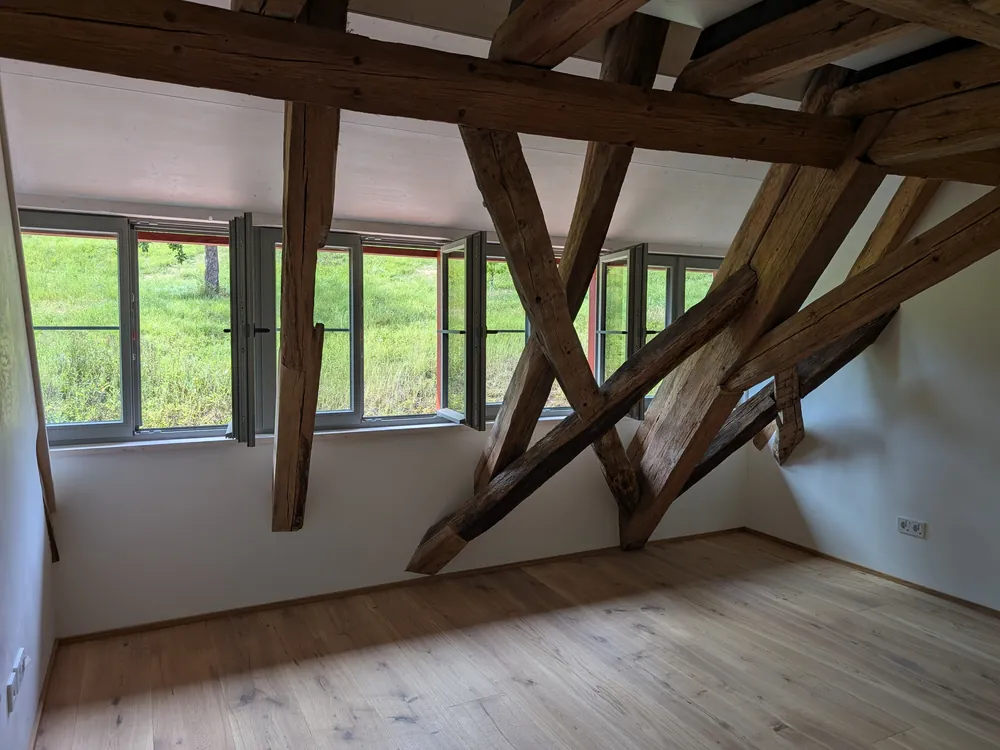 Dachgeschoss der Klosterscheune Bebenhausen nach dem Umbau