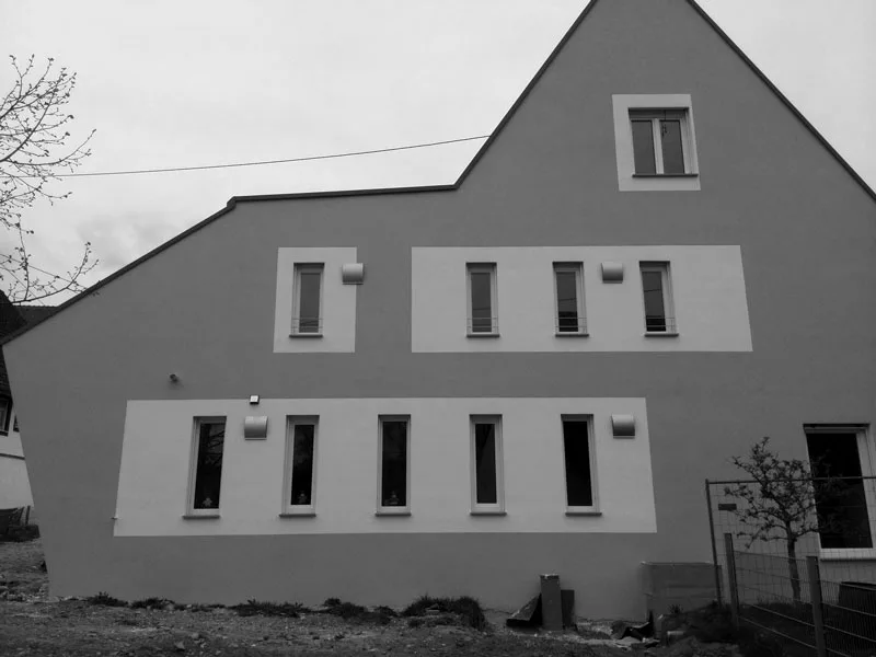 Fassadensanierung an einem Mehrgenerationenhaus